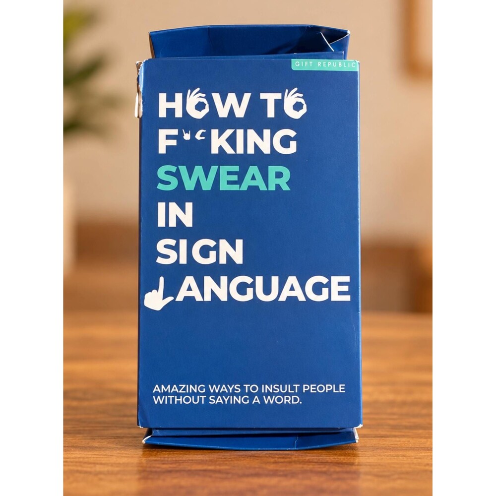 Gift Republic How to F*cking Swear in Sign Language Cards Adult NoveltyGame New